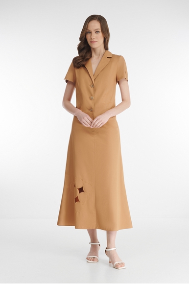 Коричневая юбка миди Caterina Leman SA8436-210 купить в интернет-магазине Bestelle фото 3