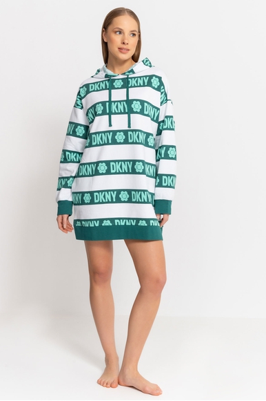 Домашнее платье-худи в полоску DKNY YI30002 купить в интернет-магазине Bestelle фото 3