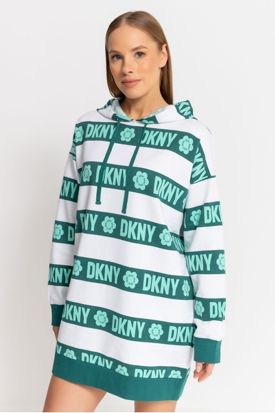 Домашнее платье-худи в полоску DKNY YI30002 купить в интернет-магазине Bestelle фото 1