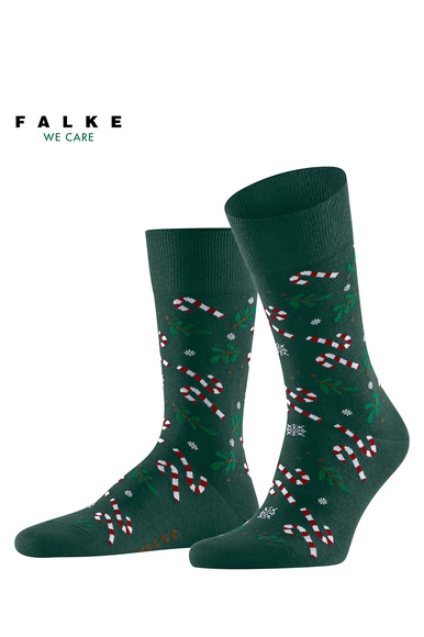 Носки мужские зелёные с рисунком FALKE 12531 купить в интернет-магазине Bestelle фото 1