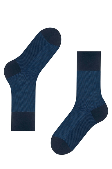 Носки мужские синие Airport Herringstripe FALKE 12558 купить в интернет-магазине Bestelle фото 4