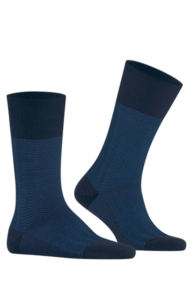 Носки мужские синие Airport Herringstripe FALKE 12558 купить в интернет-магазине Bestelle фото 3