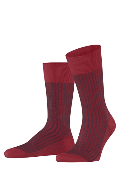 Носки мужские бордовые Oxford Stripe FALKE 13379 купить в интернет-магазине Bestelle фото 1