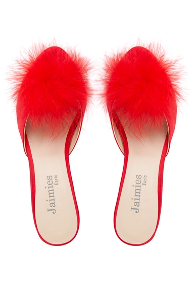 Женские красные домашние туфли Jaimies Lola купить в интернет-магазине Bestelle фото 3