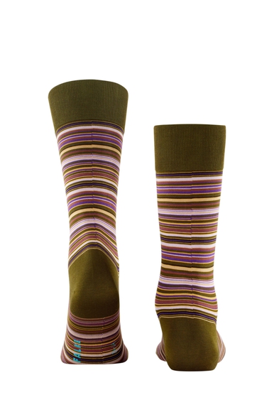 Носки мужские зеленые в полоску Microblock FALKE 14041 купить в интернет-магазине Bestelle фото 2