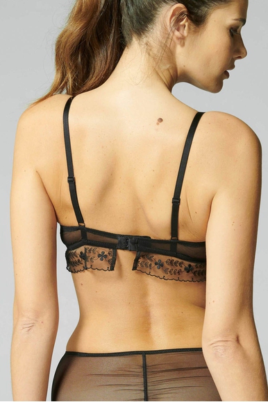 Черный бюстгальтер-топ с мягкими чашками Simone Perele 16Z330 купить в интернет-магазине Bestelle фото 2