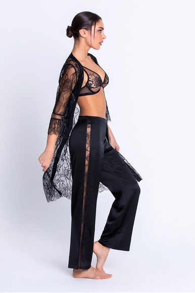 Женские черные домашние брюки с кружевом Lise Charmel ALH0085 купить в интернет-магазине Bestelle фото 3