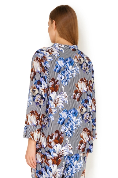  Женская рубашка в полоску с принтом  Jockey 8610211H купить в интернет-магазине Bestelle фото 2