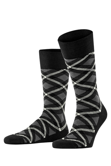 Носки мужские чёрные Tartan Burlington 21084 купить в интернет-магазине Bestelle фото 1