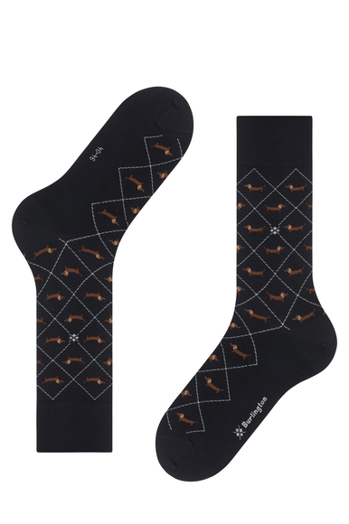 Носки мужские черные Dachshund Burlington 21200 купить в интернет-магазине Bestelle фото 3