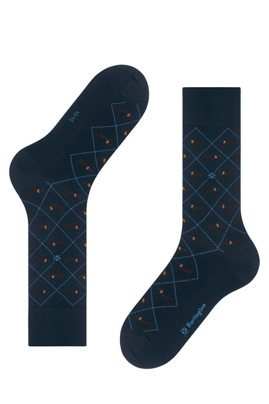 Носки мужские синие Dachshund Burlington 21200 купить в интернет-магазине Bestelle фото 4