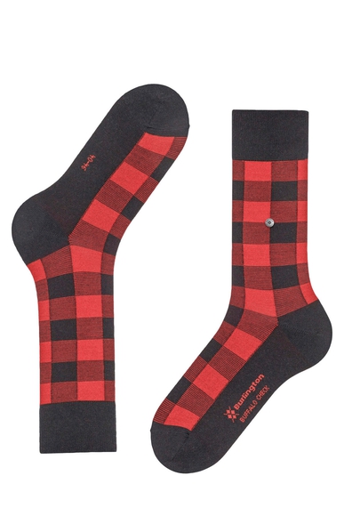 Носки мужские чёрные Buffalo Check Burlington 21206 купить в интернет-магазине Bestelle фото 3