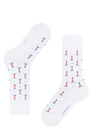 Носки мужские белые Lighthouse Burlington 21975 купить в интернет-магазине Bestelle фото 3