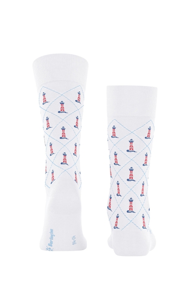 Носки мужские белые Lighthouse Burlington 21975 купить в интернет-магазине Bestelle фото 2