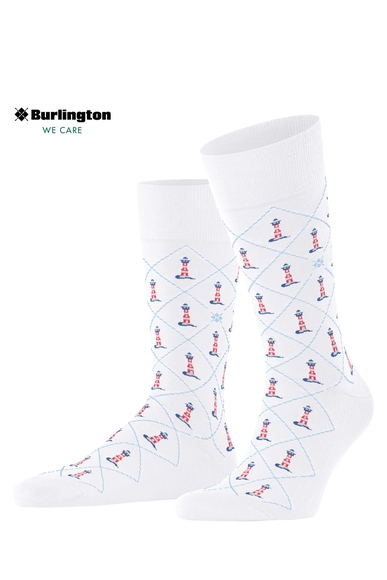 Носки мужские белые Lighthouse Burlington 21975 купить в интернет-магазине Bestelle фото 1