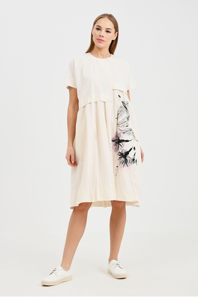  Женское ванильное платье с принтом  High 72154905E16 купить в интернет-магазине Bestelle фото 1