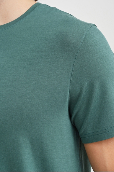 Мужская зеленая футболка Derek Rose 3048-BASE купить в интернет-магазине Bestelle фото 4