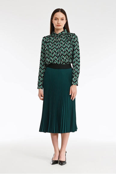 Зеленая плиссированная юбка Caterina Leman SA4118-158 купить в интернет-магазине Bestelle фото 4