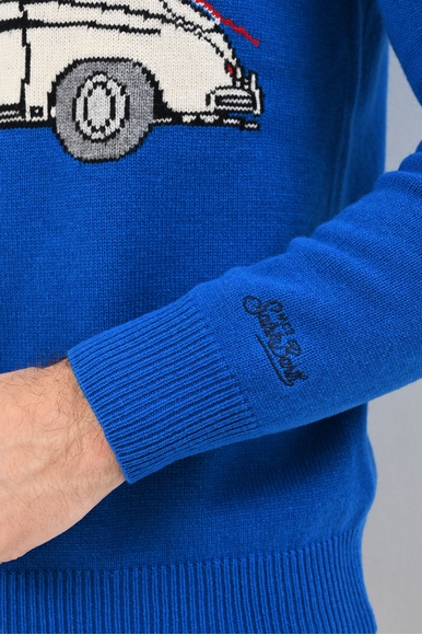 Мужская синяя толстовка  MC2 Saint Barth HERON купить в интернет-магазине Bestelle фото 4