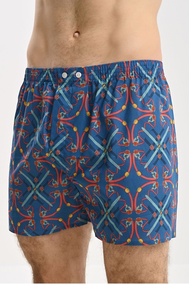  Мужские хлопковые трусы-шорты  Derek Rose 6000-LEDB купить в интернет-магазине Bestelle фото 1