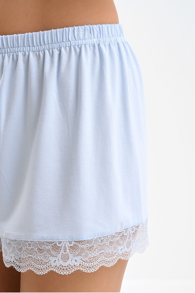 Женские домашние короткие шорты с кружевом Petit Pas 101043 купить в интернет-магазине Bestelle фото 4
