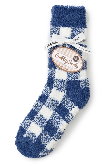 Женские носки синие в клетку Cuddly Socks by Taubert 732156588 купить в интернет-магазине Bestelle фото 1