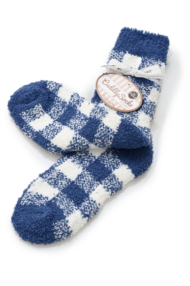 Женские носки синие в клетку Cuddly Socks by Taubert 732156588 купить в интернет-магазине Bestelle фото 2