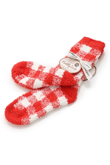 Женские носки красные в клетку Cuddly Socks by Taubert 732156588 купить в интернет-магазине Bestelle фото 2
