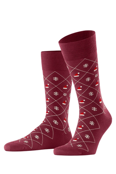 Носки мужские бордовые X-Mas Argyle Burlington 24740 купить в интернет-магазине Bestelle фото 1