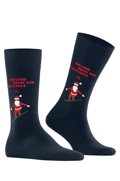 Носки мужские синие Snowboarding Santa Burlington 24741 купить в интернет-магазине Bestelle фото 3