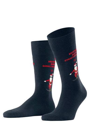 Носки мужские синие Snowboarding Santa Burlington 24741 купить в интернет-магазине Bestelle фото 1