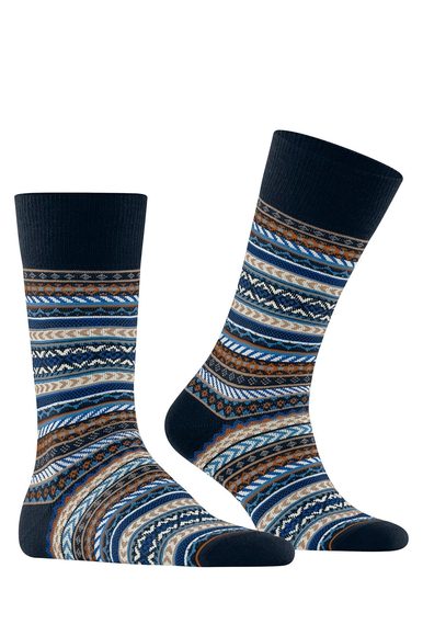 Носки мужские синие Fair Isle Burlington 24748 купить в интернет-магазине Bestelle фото 3