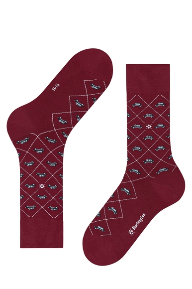 Носки мужские бордовые Black Cab Burlington 24756 купить в интернет-магазине Bestelle фото 4