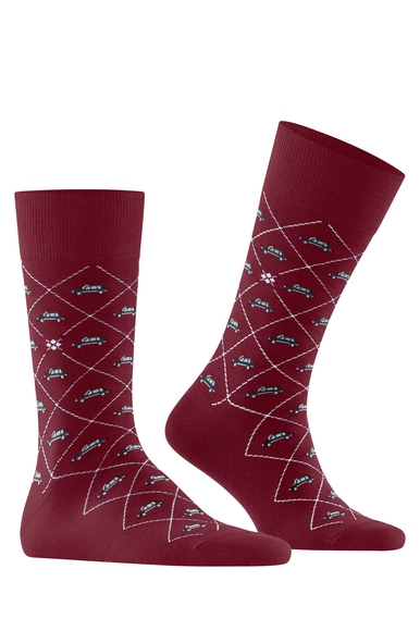 Носки мужские бордовые Black Cab Burlington 24756 купить в интернет-магазине Bestelle фото 3