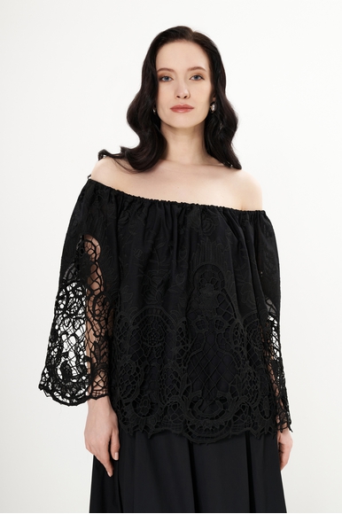 Чёрная блузка Milva Mi 2503 купить в интернет-магазине Bestelle фото 4