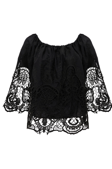 Чёрная блузка Milva Mi 2503 купить в интернет-магазине Bestelle фото 6