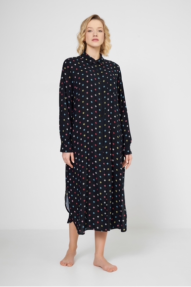 Чёрное платье-халат  DKNY YI60043 купить в интернет-магазине Bestelle фото 1