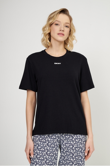 Женская чёрная футболка  DKNY YI40040 купить в интернет-магазине Bestelle фото 1