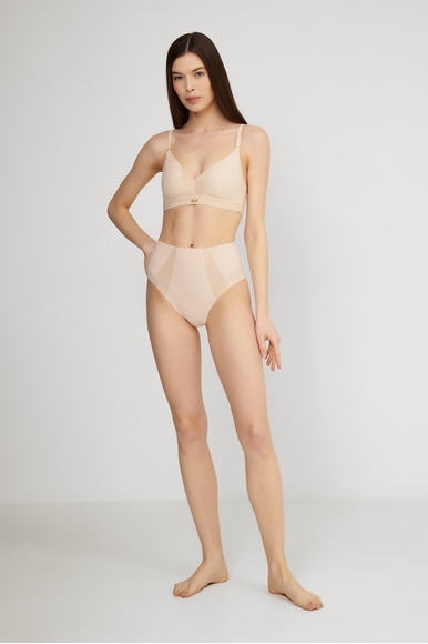  Женские бежевые высокие трусы-слипы  Chantelle C18IC5 купить в интернет-магазине Bestelle фото 4