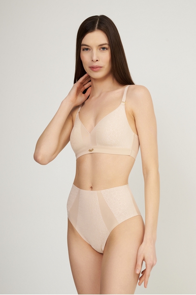  Женские бежевые высокие трусы-слипы  Chantelle C18IC5 купить в интернет-магазине Bestelle фото 3