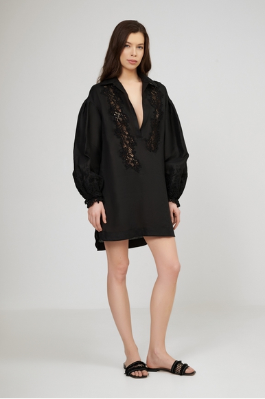 Черная туника Ermanno Scervino D464K300NZR купить в интернет-магазине Bestelle фото 1