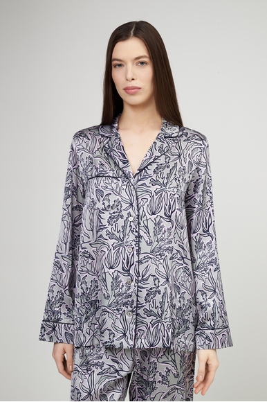 Женская шелковая пижама с брюками Derek Rose 2050-BRIN купить в интернет-магазине Bestelle фото 3