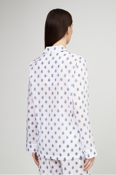 Женская хлопковая пижама с брюами Derek Rose 2012-LEDB купить в интернет-магазине Bestelle фото 4