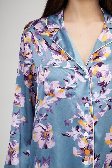 Женская шелковая пижама с брюками Derek Rose 2050-BRIN купить в интернет-магазине Bestelle фото 5