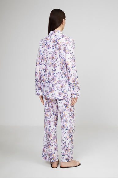 Женская хлопковая пижама с брюками Derek Rose 2012-LEDB купить в интернет-магазине Bestelle фото 2