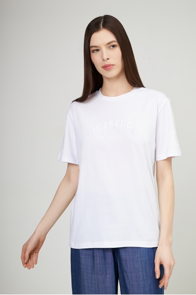 Женская хлопковая футболка ICEBERG ICE25WTS01 купить в интернет-магазине Bestelle фото 1