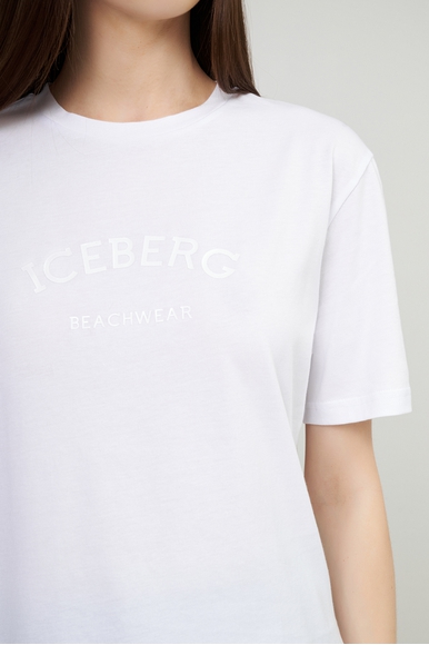 Женская хлопковая футболка ICEBERG ICE25WTS01 купить в интернет-магазине Bestelle фото 4