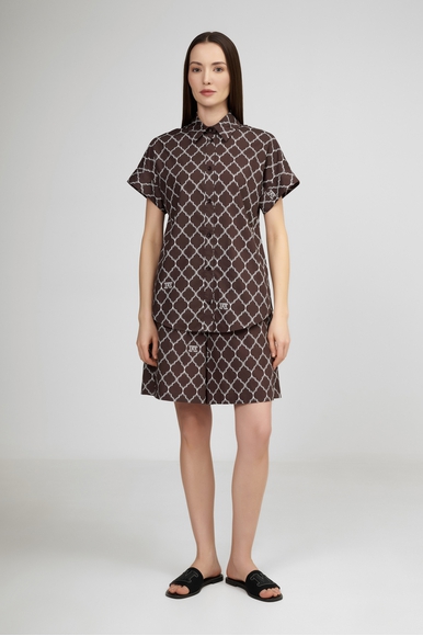 Хлопковая блузка с коротким рукавом Max Mara Leisure SPONDA 2516111029 купить в интернет-магазине Bestelle фото 3