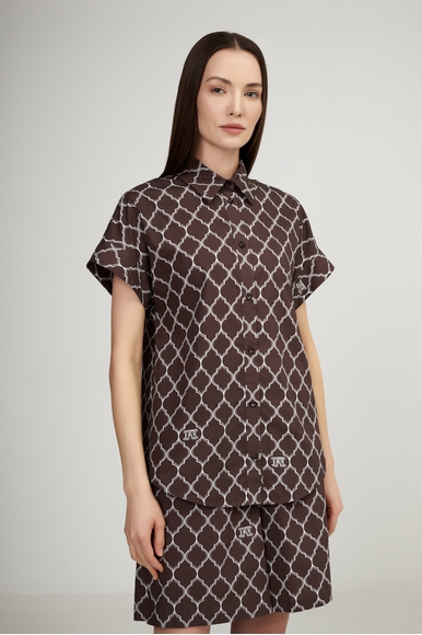 Хлопковая блузка с коротким рукавом Max Mara Leisure SPONDA 2516111029 купить в интернет-магазине Bestelle фото 1