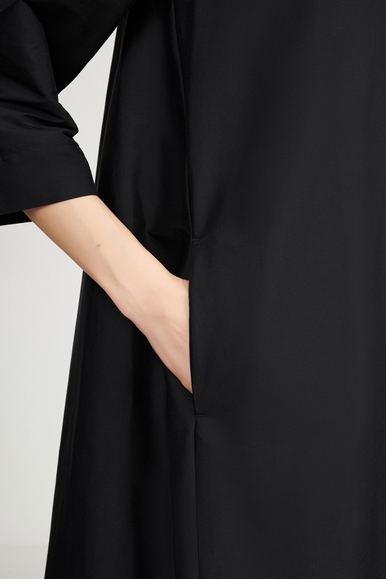 Чёрное платье с короткими рукавами Max Mara Leisure SELLA 2516221039 купить в интернет-магазине Bestelle фото 4